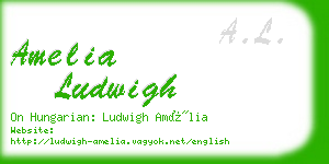amelia ludwigh business card